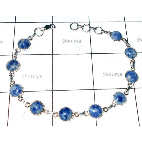 Sodalite cab C - SBB968-Beautiful Pink opal Bejal wrist Bracelet