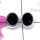 Black Onyx Cab C - SSE988-Superior 925 Sterling Silver Trendy Stud Earring
