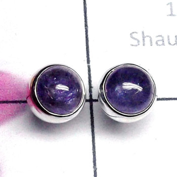 Tanzanite C - SSE986-Lightweight 925 Sterling Silver Cab Gemstone Stud Earring Tanzanite C - SSE986-Lightweight 925 Sterling Silver Cab Gemstone Stud Earring