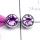 Amethyst B - SSE985-Multi Cut Gemstone Made in 925 Silver Small Stud Earring