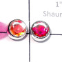 Rainbow Mystic E - SSE985-Multi Cut Gemstone Made in 925 Silver Small Stud Earring