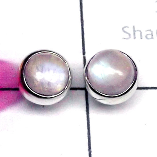 Rainbow E - SSE984-Exclusive 925 Silver Trendy Cab Stud Earring Rainbow E - SSE984-Exclusive 925 Silver Trendy Cab Stud Earring