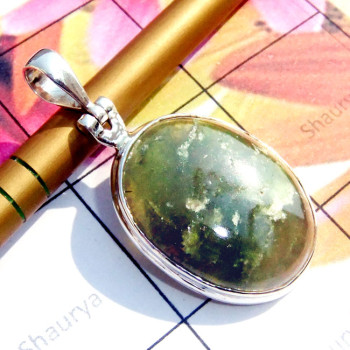Vasonite B - DVS999-Cab Vasonite Gemstone 925 Sterling Silver Plain Pendant Vasonite B - DVS999-Cab Vasonite Gemstone 925 Sterling Silver Plain Pendant