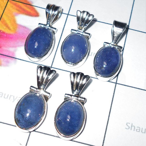 Tanzanite cab A - SVP947- 925 Sterling silver Pendants Value Pack