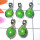 Green Turquoise O - SVP947- 925 Sterling silver Pendants Value Pack