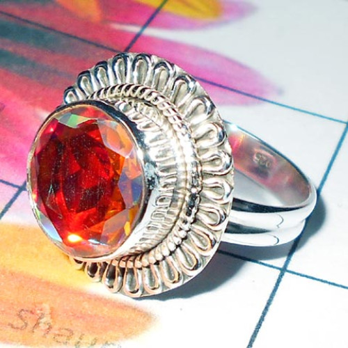 Rainbow Mystic B - CMJ975-Mystic Quartz silver Ring