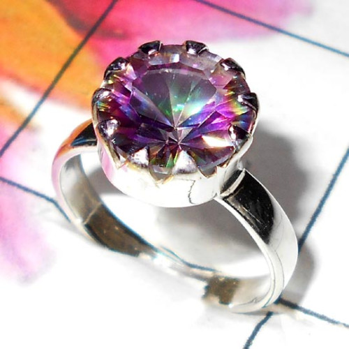 Mystic C - CMJ975-Mystic Quartz silver Ring