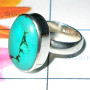 Tibet Turquoise A - PSR950-925 silver Tibet Turquoise gems Plain Ring