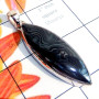 Psilomelane B - PSD993-Superior 925 Silver Psilomelane Gemstone Elegant Pendant