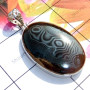 Psilomelane E - PSD993-Superior 925 Silver Psilomelane Gemstone Elegant Pendant