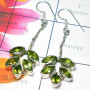 Peridot A - CMJ967- Sterling silver Peridot gems Earrings