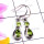 Peridot F - CMJ967- Sterling silver Peridot gems Earrings