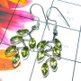 Perodot O - CMJ967- Sterling silver Peridot gems Earrings