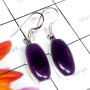Amethyst cab C - CAD999-Cab Amethyst 925 Silver New Shape Earring