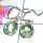 Green Amethyt cut A - CES991-Faceted Casting Amethyst Earring-CES991