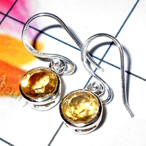 Citrine cut A - CES990-Beautiful Casting Designer Earrings collection Citrine cut A - CES990-Beautiful Casting Designer Earrings collection