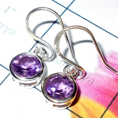 Amethyst cut C - CES990-Beautiful Casting Designer Earrings collection Amethyst cut C - CES990-Beautiful Casting Designer Earrings collection