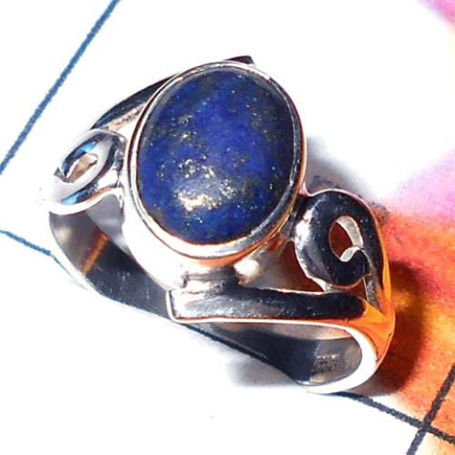 Lapis E - SDR918-Black onyx silver Ring
