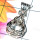Citrine cut A - CSP977-Designer Casting silver gems pendant
