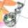 Green Amethyst cut B - CSP977-Designer Casting silver gems pendant