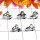 Green Amethyst C - RBS997-925 Silver Small Size Multi Design 5 Pcs. Baby Ring