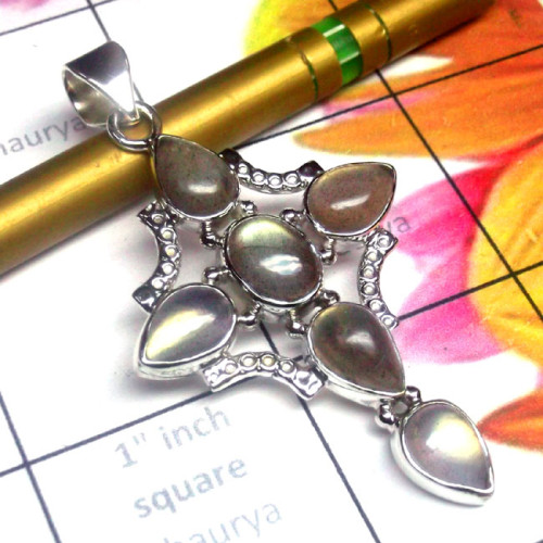 Labradorite A - SD823-925 Sterling Silver Cut n Cab Gemstone Designer Pendant Labradorite A - SD823-925 Sterling Silver Cut n Cab Gemstone Designer Pendant