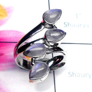 Rainbow C - SDR913-Multi Gemstone 925 Sterling Silver Fancy Ring Rainbow C - SDR913-Multi Gemstone 925 Sterling Silver Fancy Ring