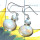 Rainbow Moonstone A - CMJ933-Blue Fire gems silver Earring wholesale