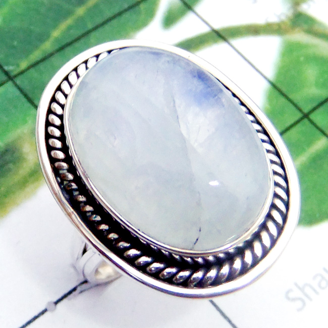 Rainbow A - SDR907-Exclusive 925 Silver Cab Rainbow Designer Ring Rainbow A - SDR907-Exclusive 925 Silver Cab Rainbow Designer Ring