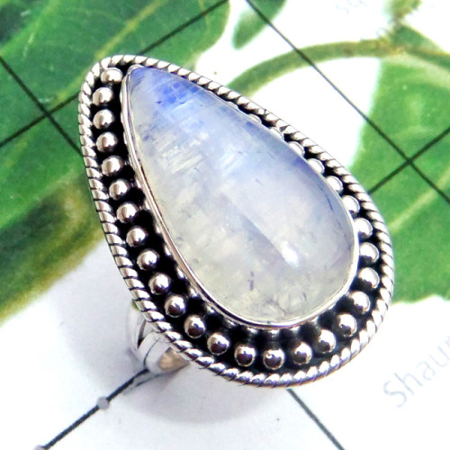 Rainbow C - SDR907-Exclusive 925 Silver Cab Rainbow Designer Ring
