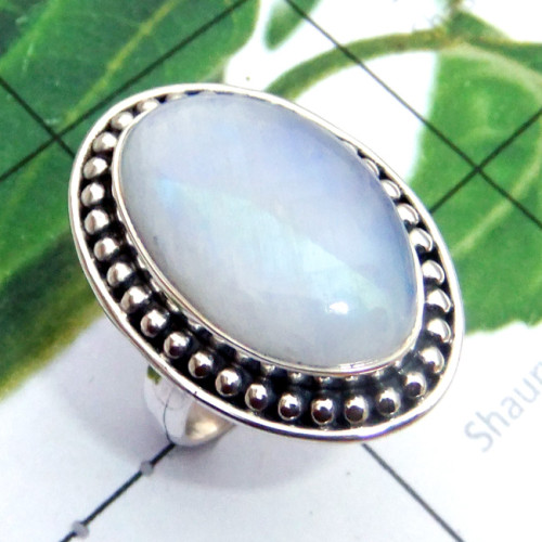 Rainbow E - SDR907-Exclusive 925 Silver Cab Rainbow Designer Ring