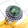 Seraphinite A - SDR903-Seraphinite Cab 925 Sterling Silver Designer Ring