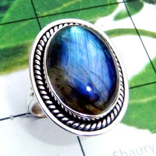 Labradorite E - SDR902-Superior 925 Silver Cab Labradorite Wholesale Designer Ri