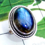 Labradorite E - SDR902-Superior 925 Silver Cab Labradorite Wholesale Designer Ri