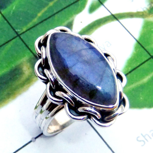 Labradorite C - SDR901-Cab Labradorite 925 Sterling Silver Trendy Wholesale Ring