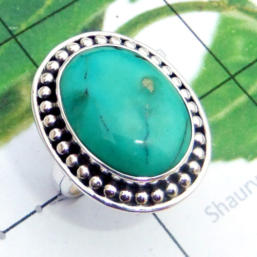 Tibet Turquoise A - SDR897-Tibet Turquoise 925 Superior Silver Designer Ring