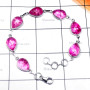 Snake Skin Quartz D - SBB963-Snake Skin Quartz Cab 925 Sterling Silver Bejal Bracelet