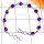 Amethyst C - SBB961-Superior 925 Silver Multi Cab Gemstone Bejal Bracelet
