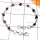 Garnet F - SBB961-Superior 925 Silver Multi Cab Gemstone Bejal Bracelet