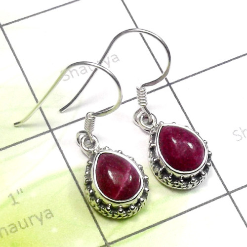 Pink Ruby Corundum A - SDE886-Pink Ruby Corundum Cab Gemstone 925 Sterling Silver Fancy Pink Ruby Corundum A - SDE886-Pink Ruby Corundum Cab Gemstone 925 Sterling Silver Fancy