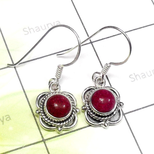 Pink Ruby Corundum O - SDE886-Pink Ruby Corundum Cab Gemstone 925 Sterling Silver Fancy Pink Ruby Corundum O - SDE886-Pink Ruby Corundum Cab Gemstone 925 Sterling Silver Fancy