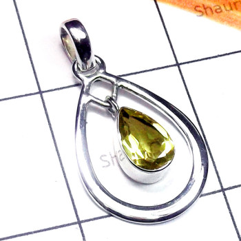Lemon D - ISP900-Exclusive 925 Sterling Silver Multi Cut Gemstone Pendant