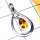 Citrine F - ISP900-Exclusive 925 Sterling Silver Multi Cut Gemstone Pendant