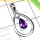 Amethyst H - ISP900-Exclusive 925 Sterling Silver Multi Cut Gemstone Pendant
