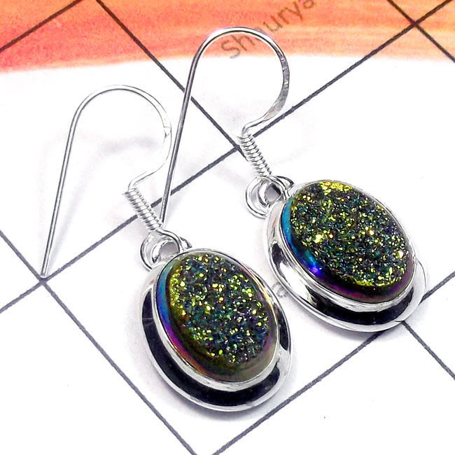 Window Druzy O - SPE980-Exclusive 925 Sterling Silver Cut n Cab Gemstone Stunning Window Druzy O - SPE980-Exclusive 925 Sterling Silver Cut n Cab Gemstone Stunning