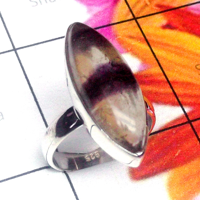 Fluorite C - PSR941-925 Sterling Silver Multi Gemstone Plain Ring Fluorite C - PSR941-925 Sterling Silver Multi Gemstone Plain Ring