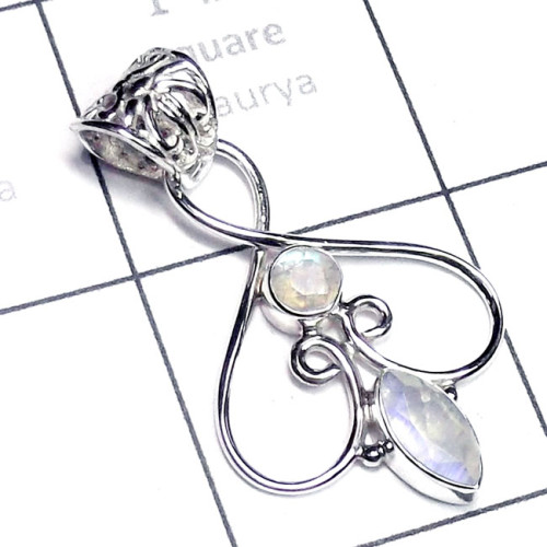 Rainbow D - SD816-Superior 925 Sterling Silver Cut n Cab Gemstone Designer P