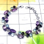 Multi Cut Gemstone O - SCS991-Multi Cut Gemstone 925 Sterling Silver Fancy Set