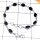 Black Onyx A - SBB960-925 Sterling Silver Cab Gemstone Bejal Bracelet