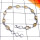 Gold Rutile D - SBB960-925 Sterling Silver Cab Gemstone Bejal Bracelet